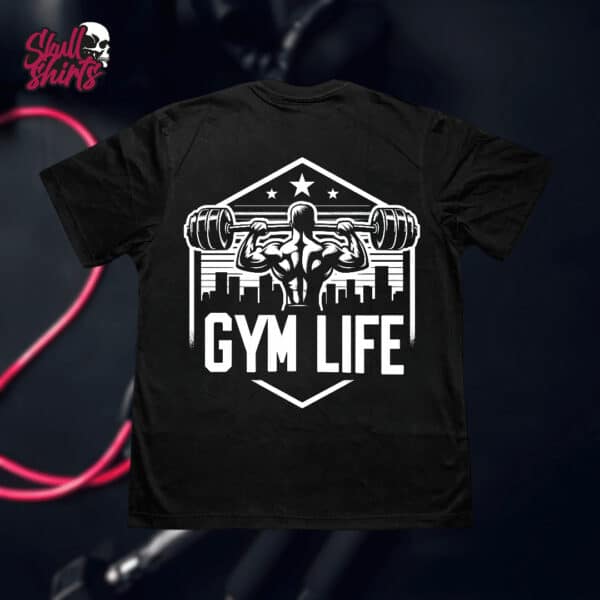 20250115_161334_0010 Playera Oversize para GYM "Gym Life" blanca || GYM