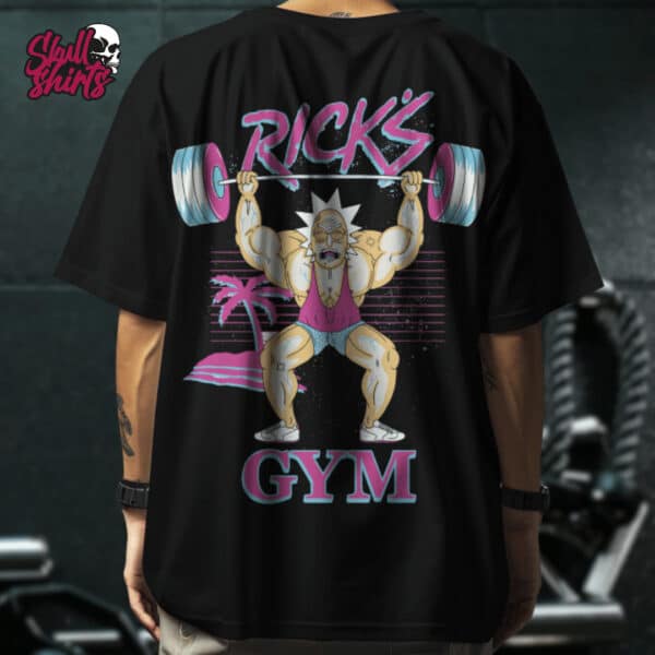 Playera Oversize para GYM "Ricky’s Gym" Rosa || GYM