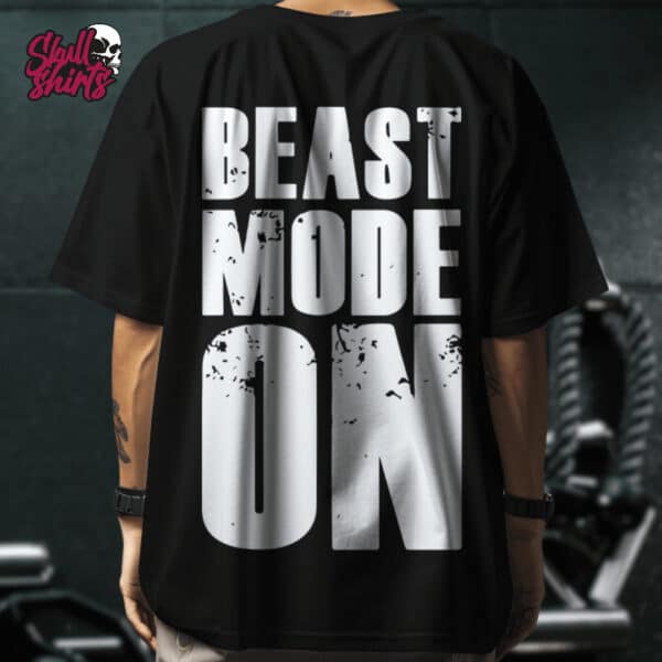 Playera Oversize para GYM "BEAST MODE ON" || GYM
