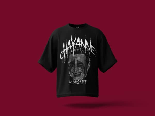 Playera Negra Oversize Chayanne