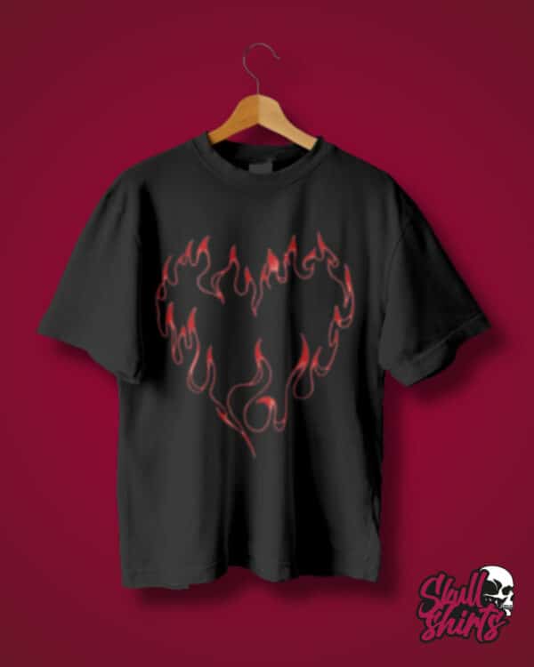 Playera Casual HEART ON FIRE