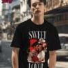 Playera negra SWEET LOVER