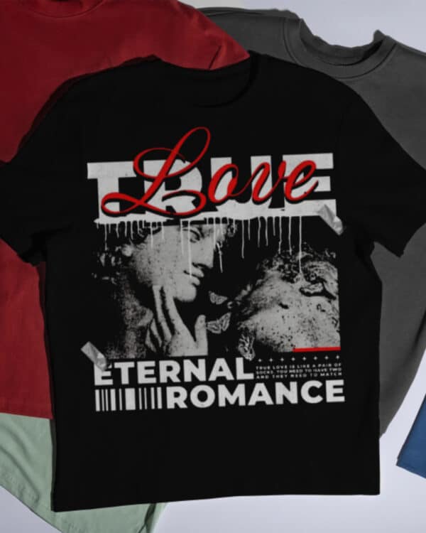 Playera Negra ETERNAL ROMANCE