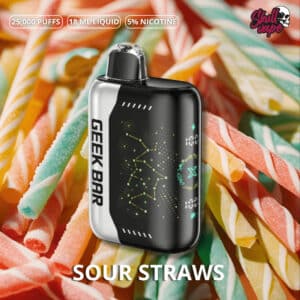 GEEK BAR 25K (17) Sour Straws - GEEK BAR PULSE X