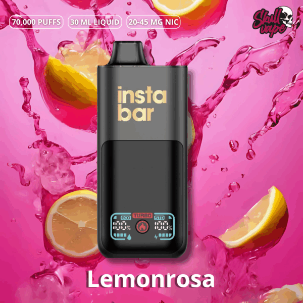 Instabar 70K Puffs (4) Lemonrosa - Instabar Be 70k (70 mil hits)