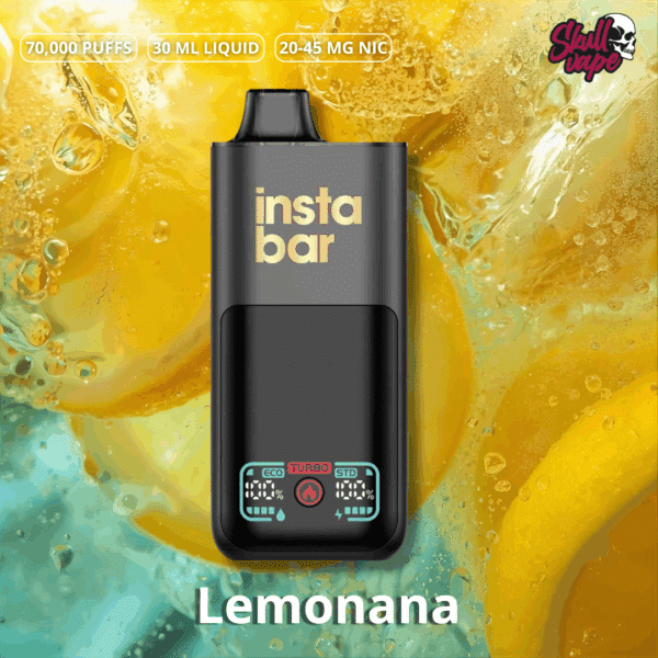 Instabar 70K Puffs (8) Lemonana - Instabar Be 70k (70 mil hits)