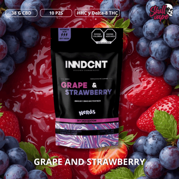 INNDCNT Grape & Strawberry Sky High Edition 10 piezas