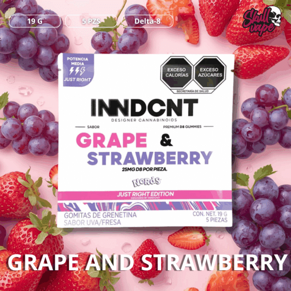 INNDCNT Grape & Strawberry Just Right Edition 5 piezas