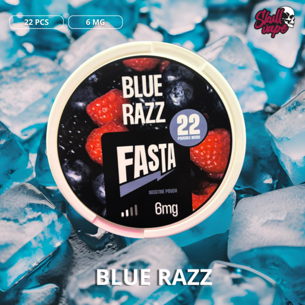 22 Pouches Fasta Blue Razz