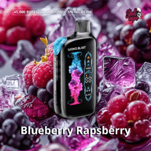Waka Blast Ice Mix (9) Blueberry Raspberry Waka Blast - 45,000 hits + Ice Mix