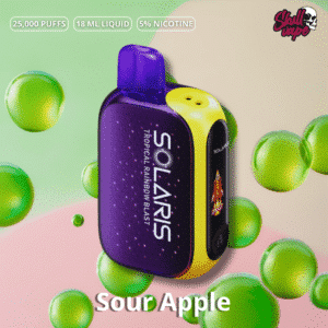 Solaris 25000 Puffs (8) Sour Apple - Solaris 25000