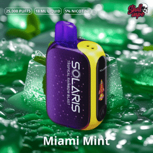 Solaris 25000 Puffs (9) Miami Mint - Solaris 25000